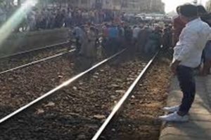 سقوط شخص تحت عجلات قطار طنطا في المنوفية
